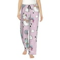 thumbnail image 2 of Picia Llama Unicorn and Rainbow Womens Soft Woven Cotton Elastic Waistband Sleep Pajama Pant Lounge Sleep Pant With Pockets And Drawstring-X-Large, 2 of 9