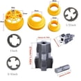 thumbnail image 3 of Rework Season! Electric Drill Compatible Pvc Pipe Threader Kit With Various Die Sizes, Pvc Thread Maker Tool, Pvc Pipe Threader Kit, Pvc Pipe Threader With 3 Dies, 1/2", 3/4", 1" (Internal + External), 3 of 7