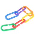 thumbnail image 2 of 100 Pcs DIY Plastic C-clips Hooks Chain Links C-links Parrot Bird Toys, 2 of 4