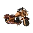 thumbnail image 4 of Modelo de motocicleta de madera, decoración retro, accesorio para fotos, regalo de cumpleaños, figura de motocicleta 17CMX4.5CMX10CM, 4 of 9