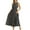 Black, variant on Women's Polka Dot Round Neck Sleeveless Midi Dress 100% Polyester Lightweight Chic Everyday Wardrobe For Spring Wear