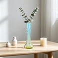 thumbnail image 4 of Twisted Small Neck Glass Vase Decorative Flower Vase For Hydroponic Plants Fresh Cut Flowers Home Living Room Table Centerpiece Office Shelf Display, 4 of 6