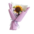 thumbnail image 1 of Arreglo floral de girasol tejido para el Día de la Madre, regalo de los niños, ideal Violeta, 1 of 6