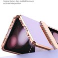 thumbnail image 6 of Dteck for Samsung Galaxy Z Flip 5 Case with Hinge Protection, Bling Diamond Luxury Plating PU Leather Protective Cover for Samsung Galaxy Z Flip 5, Purple, 6 of 7
