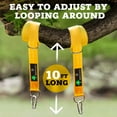 thumbnail image 2 of Safe Tree Swing Hanging Kit Set of 2 10ft Long Straps with Two Alloy Carabiners and 2000 Lb Breaking Strength Easy & Fast Installation for All Types of Swings and Children, 2 of 6