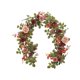 thumbnail image 2 of Enredadera de flor de Rosa Artificial de 5,9 pies, guirnalda Floral decorativa de vegetación, guirnalda de flores artificiales para fondo de mesa de Rojo, 2 of 8