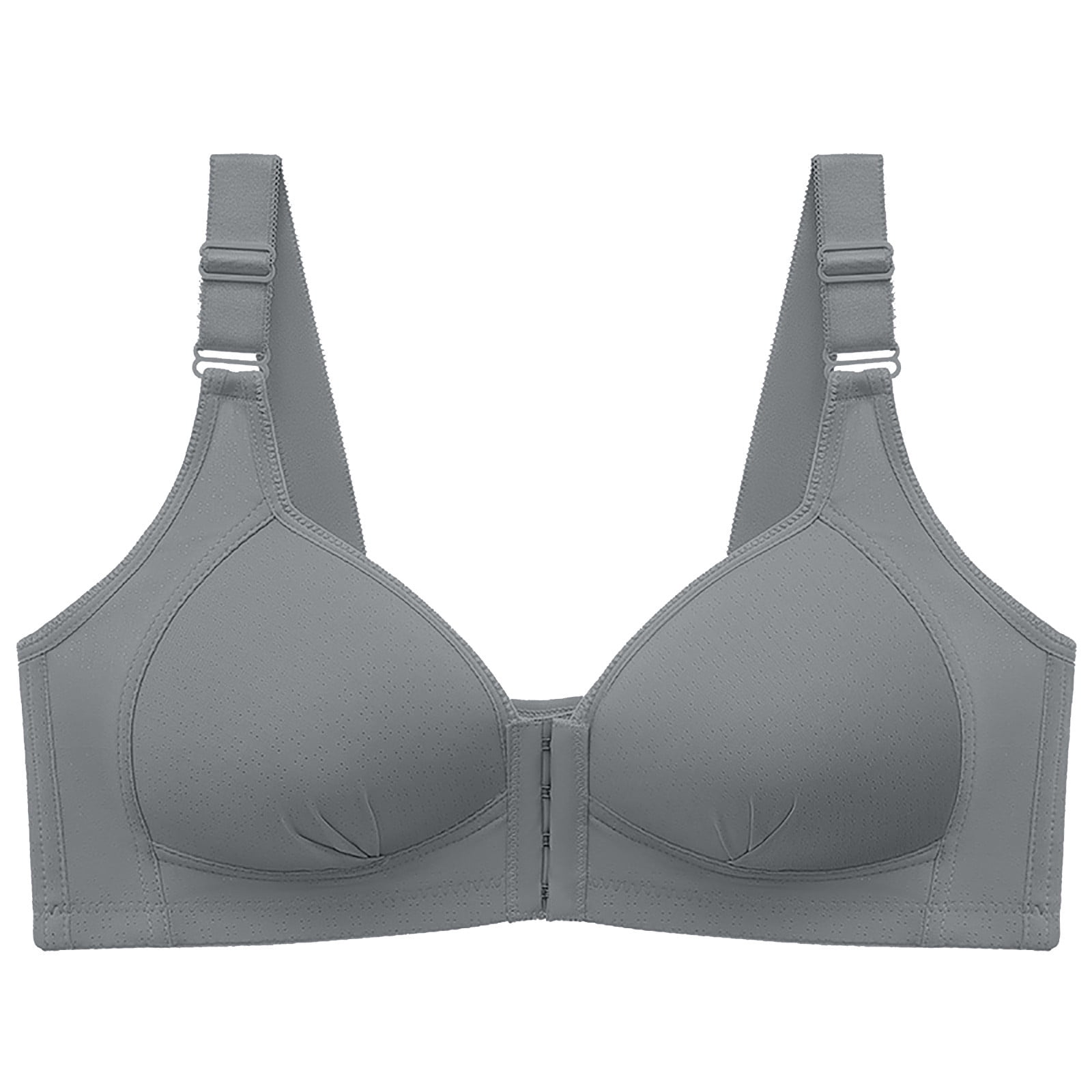 S LUKKC LUKKC Front Closure Shaping Wirefree Bras for Women, Women's Plus  Size Post-Surgery Support Front Close Brassiere Wireless Comfort Full-Coverage  Bralette Everyday Underwear Clearance! 