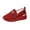 Red, variant on LOVZFMLL Women's Loafer Shoes Comfort Slip-On Walking Flat Shoes Casual Moccasins Penny Loafers Lady Work Dress Shoes Brown 6