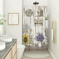 thumbnail image 2 of Farmhouse Country Small Shower Stall Curtain Size 36" x 72", Rustic Vintage Wood Narrow Stand up Shower Curtains for Bathroom Decor Polyester Fabric Set, 2 of 6