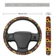 thumbnail image 5 of Kuiaobaty Sweat Absorption Steering Wheel Cover with Anti-Slip Lining for Car Truck SUV Van Car Wheel Cover Polyester Cover Car Decoration, American Tribal Geometric Sunflower Pattern, 5 of 6