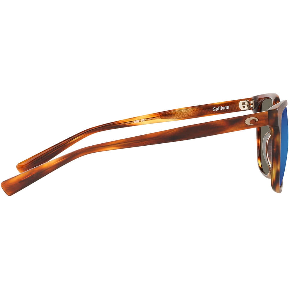 Costa Del Mar SUL191OBMGLP Sullivan Matte Tortoise/Blue Mirror Polarized Glass Mens Sunglasses