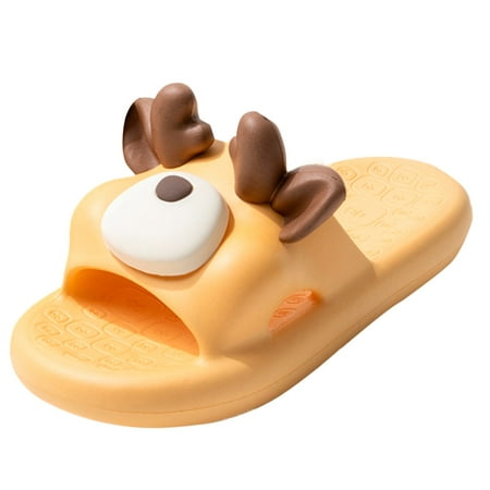 

Youmylove Slippers Summer Holiday Cartoon Shape Women Slide Slippers Outdoor Soft Non-Slip Bathroom Women Slide Slippers Leisure Ladies Cozy Daily Walking