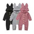 thumbnail image 5 of FOCUSNORM Boys Girls Round Collar Romper Suit, Long Sleeve One Piece Bodysuit, 5 of 5