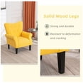 thumbnail image 5 of Richryce Mid-Century Accent Chair, Yellow, 5 of 6