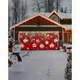 thumbnail image 4 of Garage Door Banner Cover 7 x 8 ft, Christmas Poinsettia Christmas Balls Snowflake Red Style Christmas Garage Door Decorations Holiday Christmas Backdrop Decor for Winter New Year Xmas Party, 4 of 6