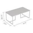 thumbnail image 4 of S & Co. Coffee Table-43"Long/Dark Taupe with Black Metal for Living Room, 4 of 4