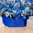 thumbnail image 1 of Collar de árbol de Navidad con lentejuelas XmasExp de 85 cm, azul, para Navidad, 1 of 7
