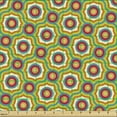 thumbnail image 2 of Abstract Fabric by the Yard Upholstery, Abstract Themed Colorful Modern Pattern with Circular Motif Graphic, Decorative Fabric for DIY and Home Accents, Multicolor by Ambesonne, 2 of 5