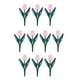 thumbnail image 4 of 10 piezas de borde de jardín de tulipán, borde de césped, cerca decorativa realista, cerca de jardín para Flor rosa, 4 of 8