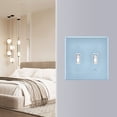 thumbnail image 5 of Dailycode Light Switch Plate Covers 3 Gang Wall Plate Plastics Outlet Covers for Kitchen Home Office Decor Baby Blue, 5 of 8