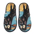 thumbnail image 1 of Fotbe Whimsical Cartoon Cow Pantuflas Peludas para Mujer con Estampado, Zapatillas de Peluche, Zapatos de Invierno para Casa, Uso Interior y Exterior-Large, 1 of 8