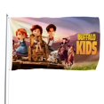 thumbnail image 1 of Buffalo Kids Bandera impresa con temática, regalo perfecto para fanáticos, amigos y familiares, y adecuada para actividades al aire libre e interiores, decoraciones de fiesta. 120*180CM, 1 of 6