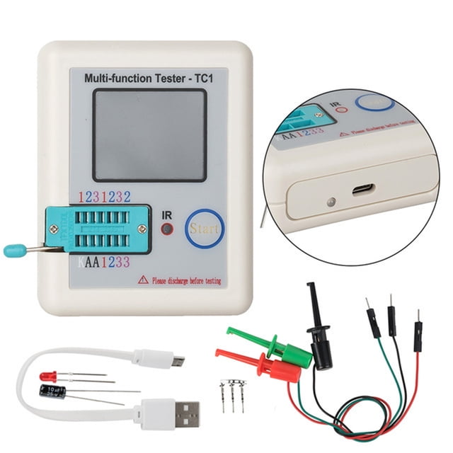 Tester-TC1 multifunctional instrument,Multifunction Transistor Tester, Full Color Display Transistor Meter for Diode Triode Capacitor Resistor