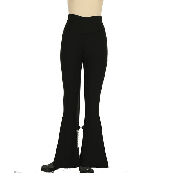 Summer Savings Clearance!LEBONYARD Womens Pants Plus Size Clerance $5,Waisted Abdominal Lifting Yoga Pants High Waisted Flared Pants Sports Fitness Casual Pants Black S
