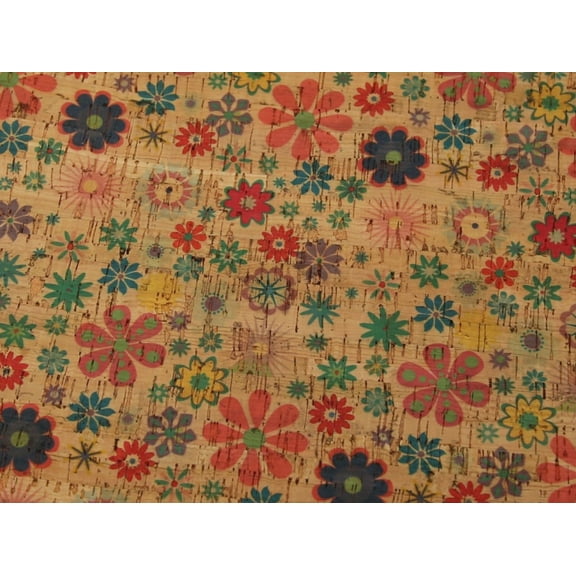 Minerva Cork Leather Fabric Natural - per yard