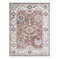 thumbnail image 2 of Unique Loom Eco Traditional Collection Area Rug - Animate (7' 10" x 10' Rectangle Dusty Rose/Black), 2 of 6