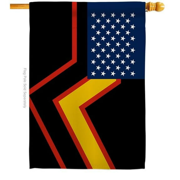 Americana Home & Garden H148662-BO US Rubber Pride Support 28 x 40 in. Double-Sided Decorative Horizontal House Flags for Decoration Banner Garden Yard Gift