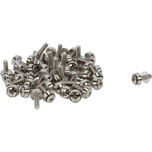 StarTech.com M5 Mounting Screws for Server Rack Cabinet - Computer Assembly Screw - 50 / Pack