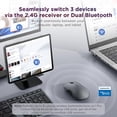 thumbnail image 2 of Mouse Inalámbrico Lenovo 700 Multi-Dispositivo Bluetooth USB, 2 of 8