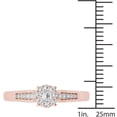 thumbnail image 4 of 1/4 Carat T.W. Diamond Cluster 10kt Rose Gold Engagement Ring, 4 of 5