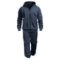 thumbnail image 4 of Mifsaly Boys Girls Sweatsuit 2 Piece Teen Casual Tracksuit Set Kids Full Zip Hooded Jacket Teen Hoodie Tween Baggy Straight Leg Athletic Joggers with Pockets Running Unisex Preppy Matching Outfits, 4 of 9