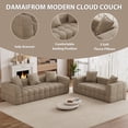 thumbnail image 5 of Rophefx Modern Upholstered Cloud Sofa, Chenille 2 Seater and 3 Seater Sofa Set Deep Seat Compression Couch, No Assembly Required, 5 of 7