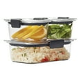 thumbnail image 3 of Rubbermaid® Brilliance® Leak-Proof Food Storage Containers with Airtight Lids, Set of 3 (6 Pieces Total) | BPA-Free & Stain Resistant, 3 of 4