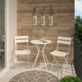 thumbnail image 7 of COSCO Outdoor Living, 3 Piece Bistro Set with 2 Folding Chairs, White, 7 of 7