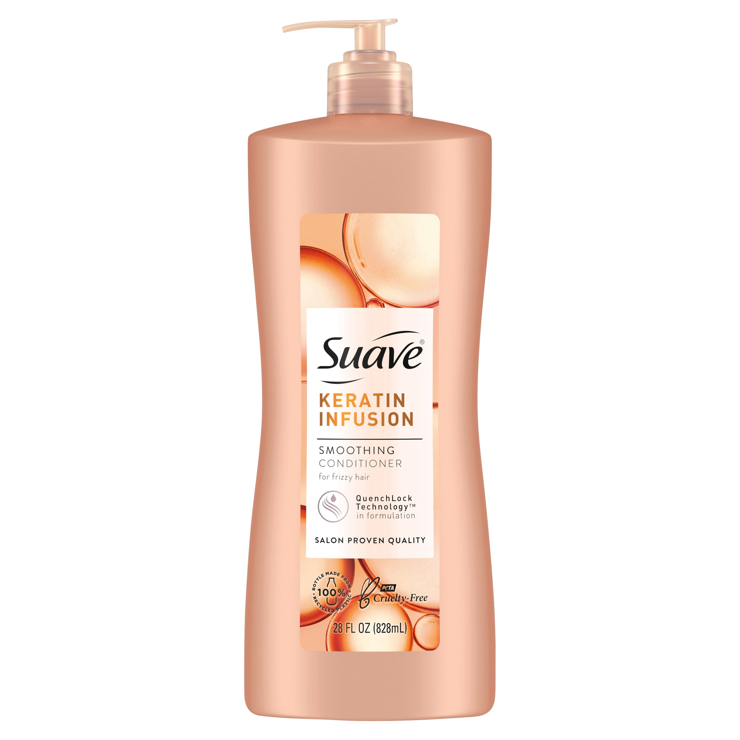 Suave Keratin Infusion Smoothing Conditioner for Frizzy Hair, 28 oz -  