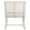 thumbnail image 3 of Pemberly Row Coastal Eucalyptus Wood Rocking Chair in White Finish, 3 of 13