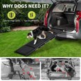 thumbnail image 1 of EDTara Heavy Duty Folding Dog Ramp, 63" Non-Slip Quad-Fold Portable Pet Ramp for Cars, SUVs, Trucks, Large Dogs & Seniors, 1 of 7