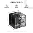 thumbnail image 3 of Kdxio Monochrome Leopard Horse Print Tissue Box Cover,Square Decorative PU Leather Facial Paper Case Organizer Holder Dispenser for Bathroom,Night Stands,Desk,Car 5.2''X5.2''X5.2'', 3 of 6