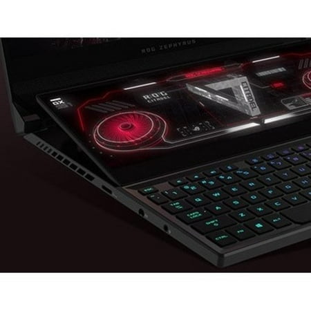 ASUS - Zephyrus Duo 15 SE GX551 15.6" Gaming Laptop - AMD Ryzen 9 - 32 GB Memory - NVIDIA AMD GeForce RTX 3080 Radeon Vega - Off Black