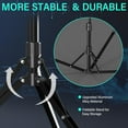 thumbnail image 4 of 14'' LED Foldable Ring Light with 62'' Tripod Stand, Selfie Ring Light for Video Recording, Live Streaming, TikTok & YouTube, Compatible with  &  (Black), 4 of 7