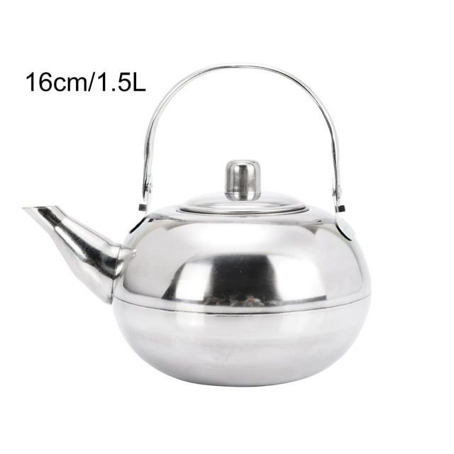 1 pcs Théière en Acier Inoxydable 1/1.5/2 /2.5L avec Filtre pour Café Thé