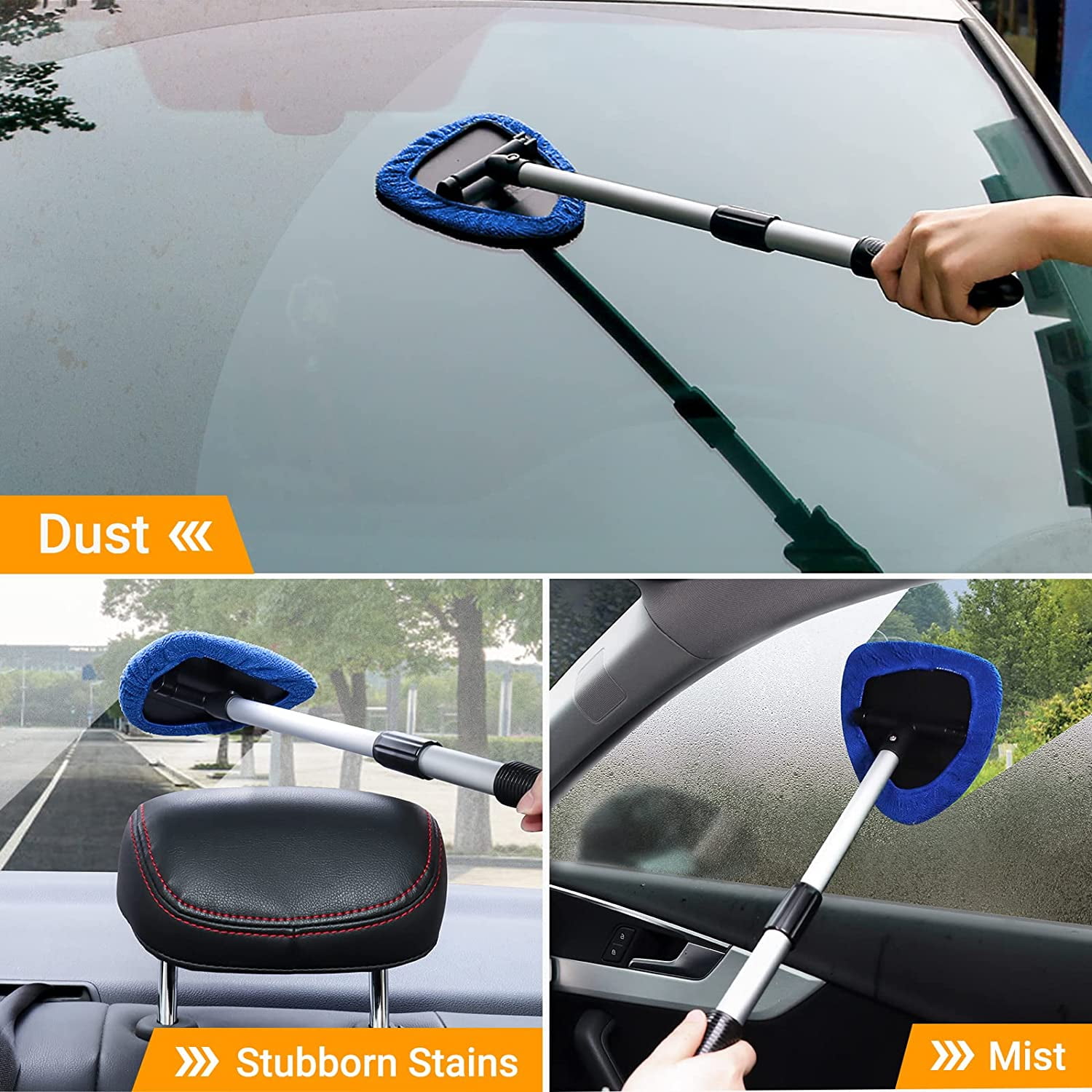 Wiper Car Dryer  Windshield Window Wash Cleaning Details about   Car Glass Scraper blades 