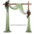 thumbnail image 3 of Elegant Rusts Pearls Chiffons Arch Backdrop Reusable Reception Hall Curtain for Wedding Backdrops and Event Decorations, 3 of 9