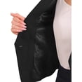 thumbnail image 5 of INSPIRE CHIC Women's Long Sleeve Lapel Collar Button Pockets Suit Jacket Work Blazer, 5 of 5