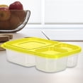thumbnail image 2 of Contenedor de Frutas FLhrweasw Caja Bento Reutilizable Amarillo 3 Compartimentos, 2 of 6
