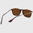 thumbnail image 3 of Women's Trendy Square Metal Arm Sunglasses- Tortoise Shell Frame - Brown Lens, 3 of 4